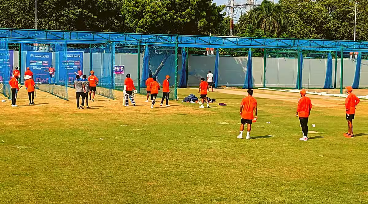 India has chosen orange as the color for their training kit for the upcoming Cricket World Cup.