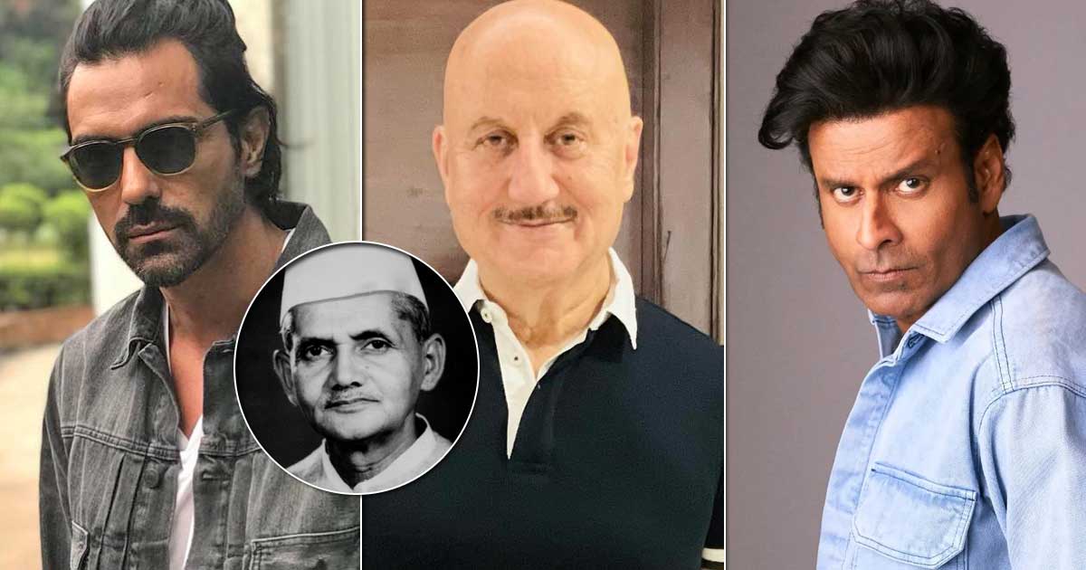 Arjun Rampal, Anupam Kher, and Manoj Bajpayee paid heartfelt tribute to Lal Bahadur Shastri on his birth anniversary, sharing emotional messages.