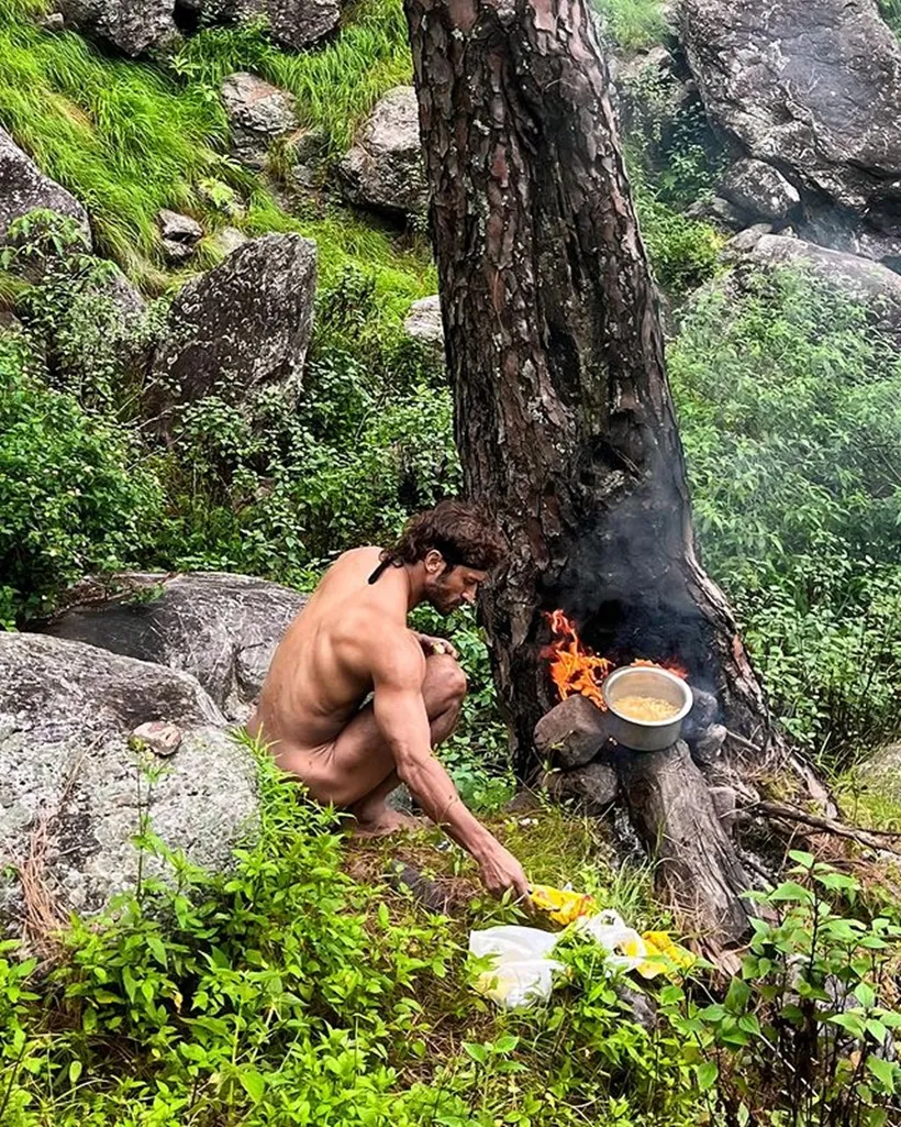 Vidyut Jammwal shares unclothed photographs while commemorating his birthday solitarily amidst the Himalayas