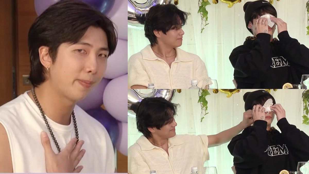 BTS Jungkook shaves his head and V discusses joining special force in their last live with RM and Jimin, leaving fans crying.
