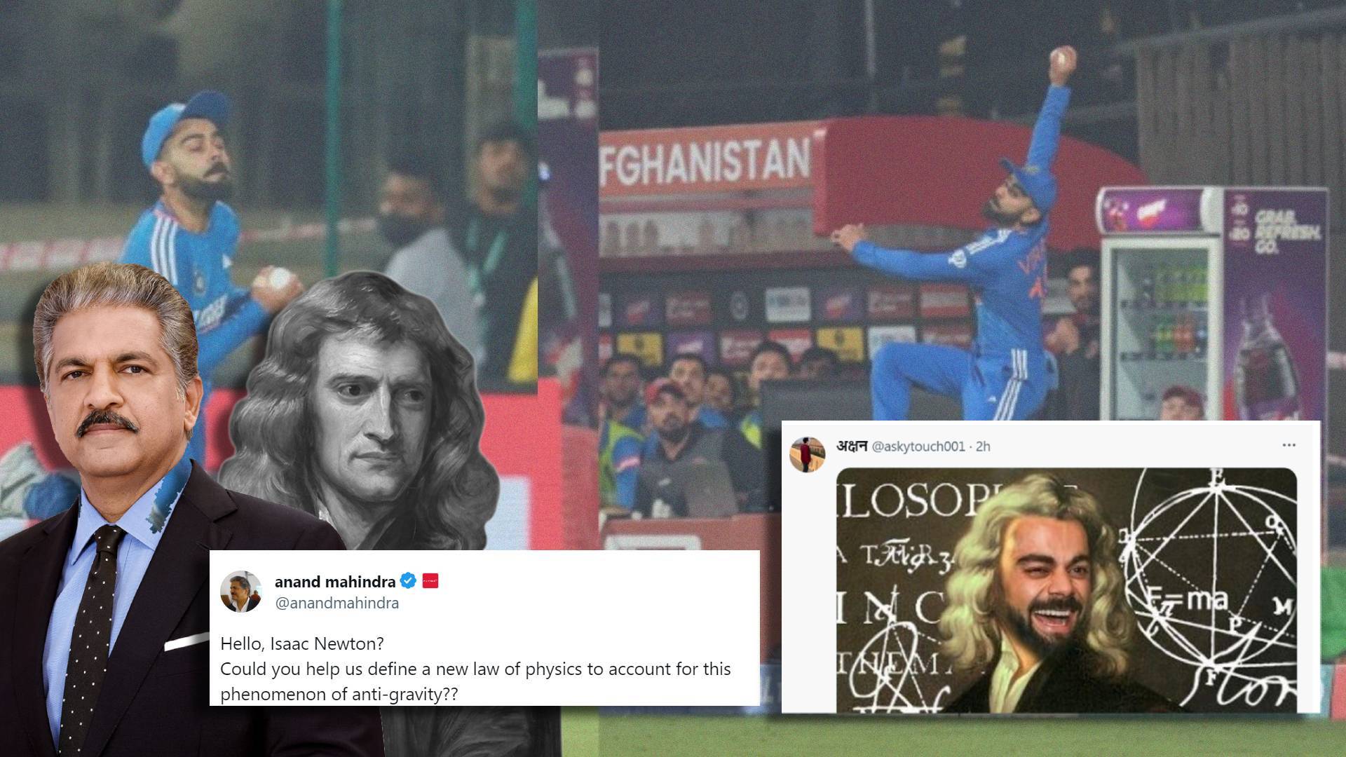 Anand Mahindra praises Virat Kohli’s remarkable rescue and seeks assistance from Issac Newton.
