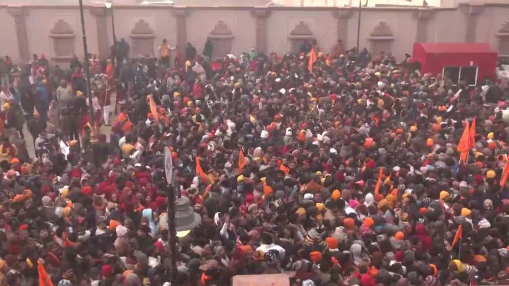 On the day the Ram temple was opened to the public, a staggering number of 500,000 devotees gathered to offer their prayers…..