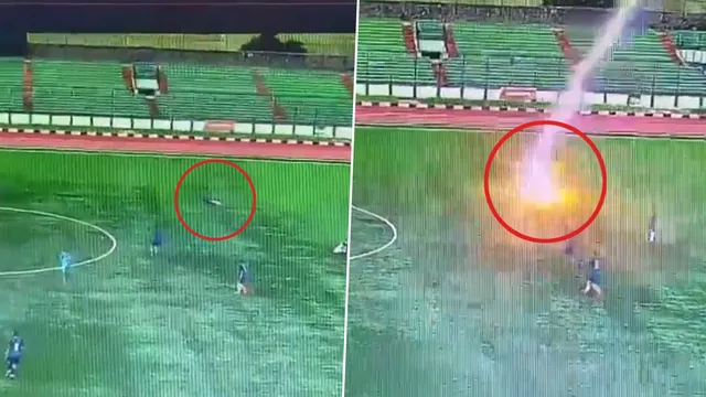 The Indonesian player tragically lost his life after being struck by lightning on the football field, leaving his teammates in a state of shock.