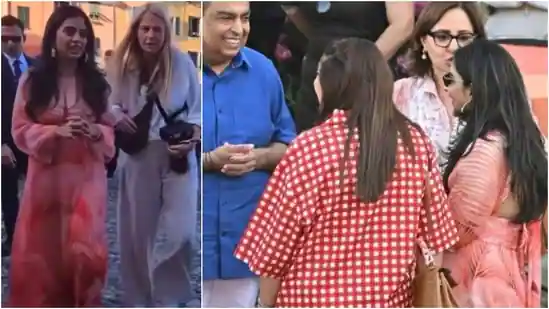 इटली में अनंत अंबानी-राधिका मर्चेंट के प्री-वेडिंग समारोह से ईशा अंबानी का पहला पिक्चर वायरल उसने क्या पहना था.
